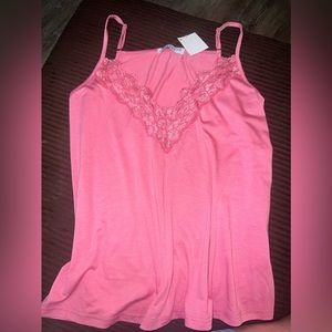 3/15$$$$ NWT pink boutique cami, tank top size M